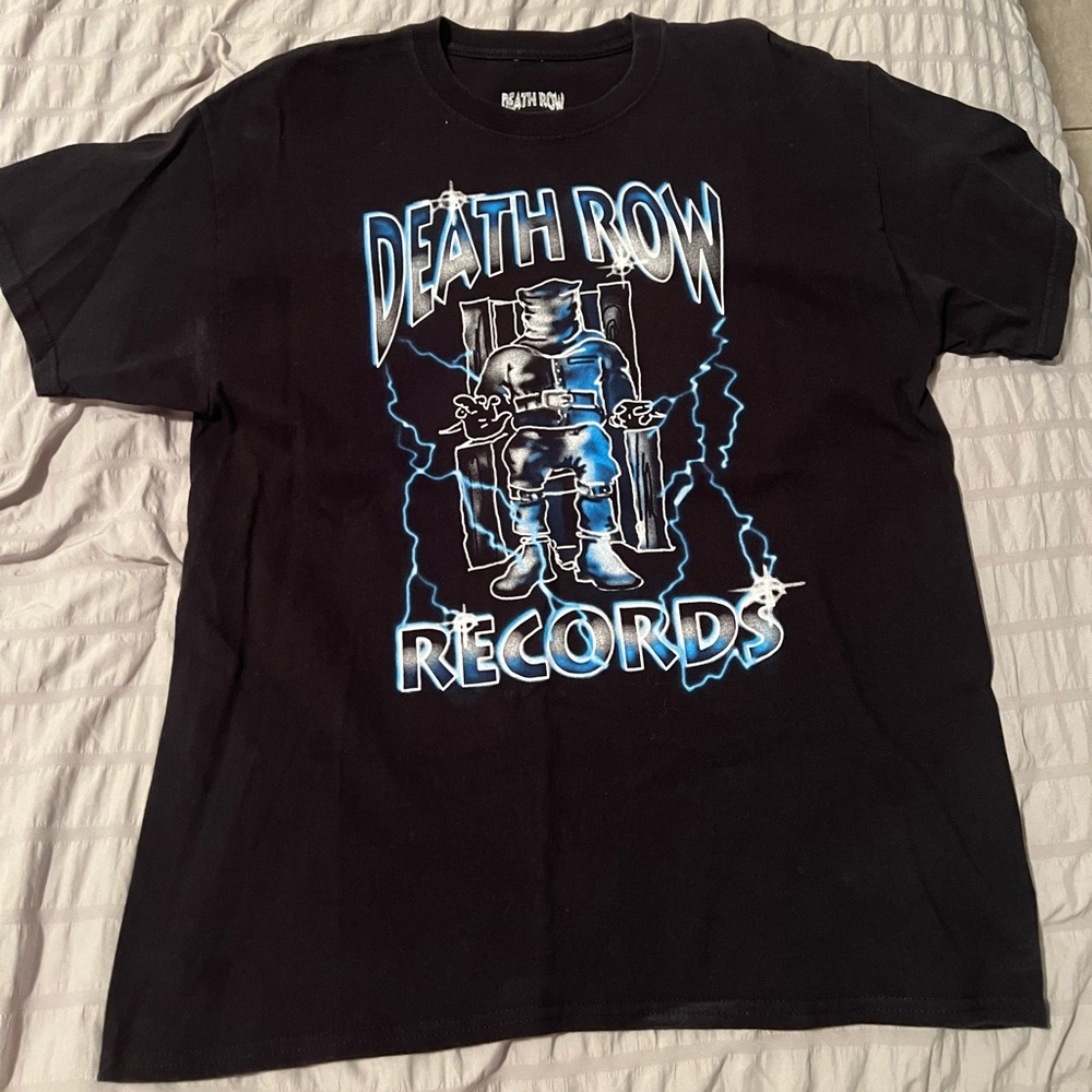 Death Row Records Airbrush Graphic Tee Shirt Size Large - Picture 2 of 3